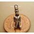 Ladybird Character With Umbrella Sterling Silver Charm