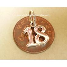 Eighteen 18 Birthday Sterling Silver Charm