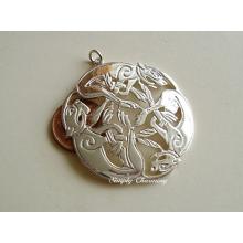 Large Celtic Three Dogs Sterling Silver Pendant