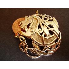 Solid 9ct Gold Celtic Horse Pendant