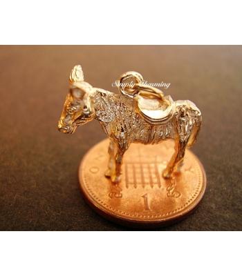 Donkey 9ct Gold Charm