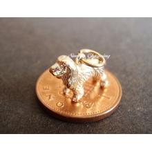 Spaniel Dog 9ct Gold Charm