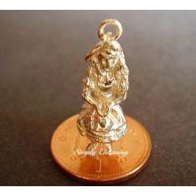 Alice in Wonderland 9ct Gold Charm