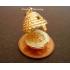 Beehive Opening 9ct Gold Charm