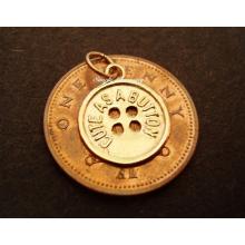 Cute as a Button 9ct Gold Charm