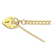 9ct Gold Traditional Charm Bracelet 7.5