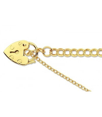 9ct Gold Traditional Charm Bracelet 7.5