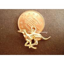 Racing Greyhound 9ct Gold Charm