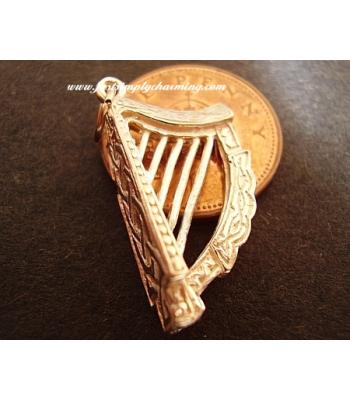 Celtic Harp 9ct 9k Gold Charm