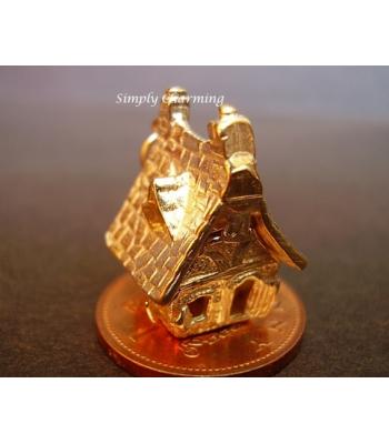 Haunted House Opening 9ct Gold Charm