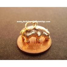 9ct 9k Gold Hippo Charm