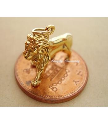 Lion 9ct 9K Gold Charm
