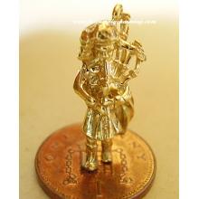 Scotsman Bagpiper 9ct 9k Gold Charm