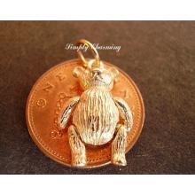 Teddy Bear Moving 9ct Gold Charm