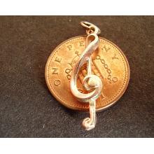 9ct 9k Gold Treble Clef Charm