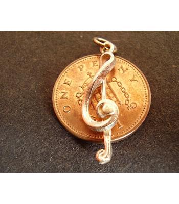 9ct 9k Gold Treble Clef Charm