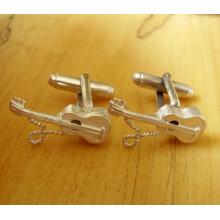 Sterling Silver Acoustic Guitar Cufflinks