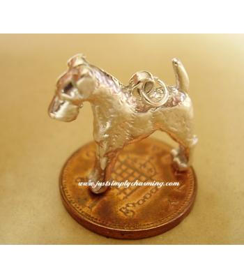 Airdale Terrier Sterling Silver Charm
