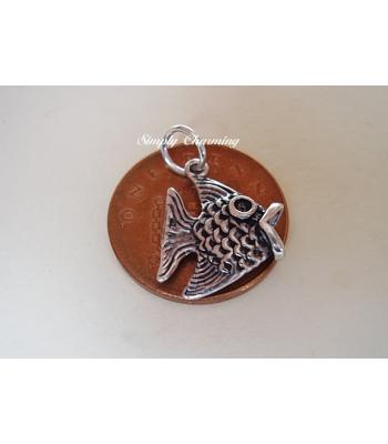 Sterling Silver Charms - Angelfish Charm