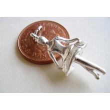 Sterling Silver Charms - Ballerina Charm