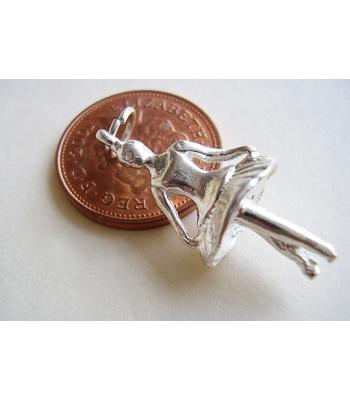 Sterling Silver Charms - Ballerina Charm