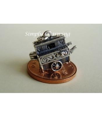 Sterling Silver Charms - Barrel Organ Opening Charm