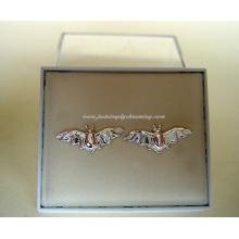 Sterling Silver Bat Stud Earrings