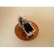 Lady in Bath Sterling Silver Charm