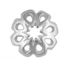 Sterling Silver Pierced Bead Cup 9mm