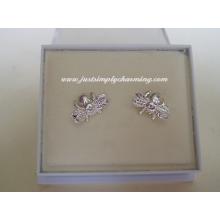 Sterling Silver Bee Stud Earrings