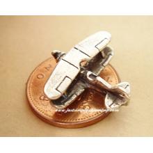Sterling Silver Bi-plane Charm