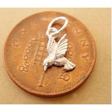 Miniature Humming Bird Silver Charm