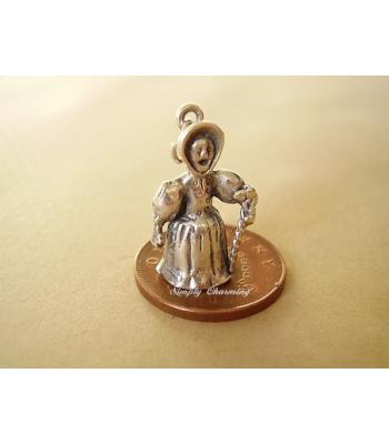 Little Bo Peep Sterling Silver Charm