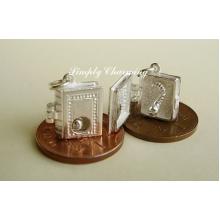 Bookworm Opening Sterling Silver Charms