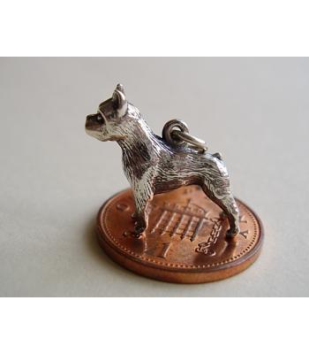Boxer Dog Sterling Silver Charms
