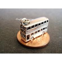 Double Decker Bus Sterling Silver Charm