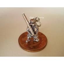 Scotsman Tossing the Caber Sterling Silver Charm