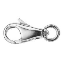 Sterling Silver Turnable Caribiner Trigger Clasp 16mm