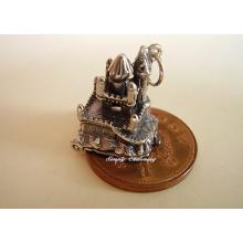 Sleeping Beauty Castle Opening Sterling Silver Charm