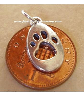 Cat Paw Print Sterling Silver Charms