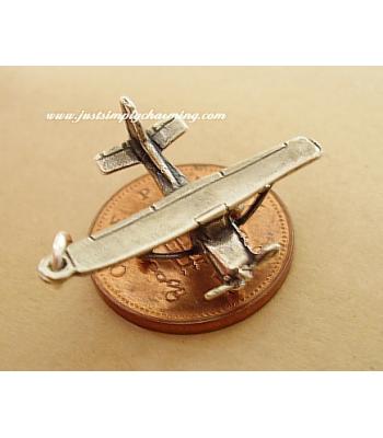 Sterling Silver Cesna Light Aircraft Charm