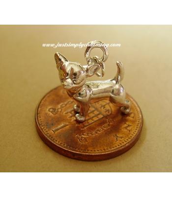 Chihuahua Sterling Silver Charm
