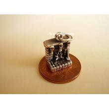 Sterling Silver Charm Christmas Fireplace Charm