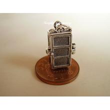 Skeleton in the Closet Opening Sterling Silver Charm