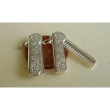 Comb in Case Sterling Silver Charm