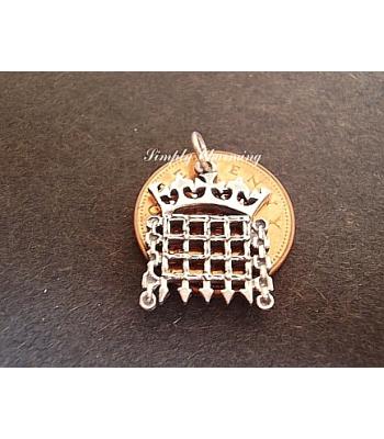 Sterling Silver House Of Commons Symbol Cufflinks