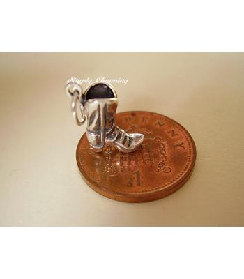 Cowboy Boot Sterling Silver Charm