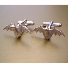Sterling Silver Bat Cufflinks