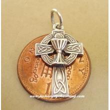 Sterling Silver Communion Chalice Cross Charm