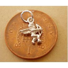 Miniature Cupid Silver Charm